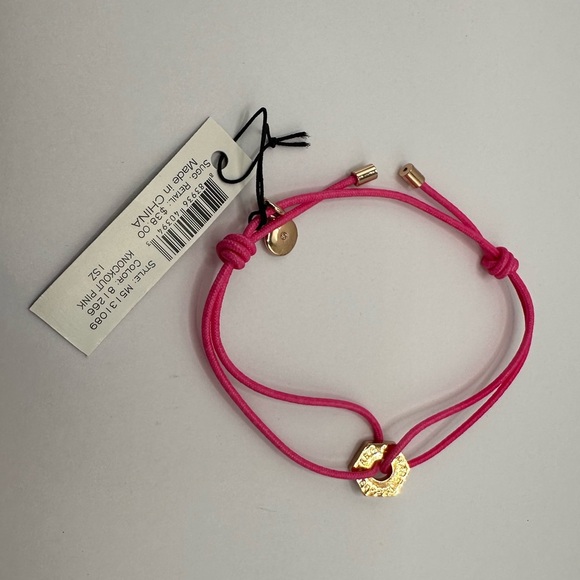 Marc by Marc Jacobs Pink Bolt Stretch Friendship Bracelet NWT - Picture 6 of 11